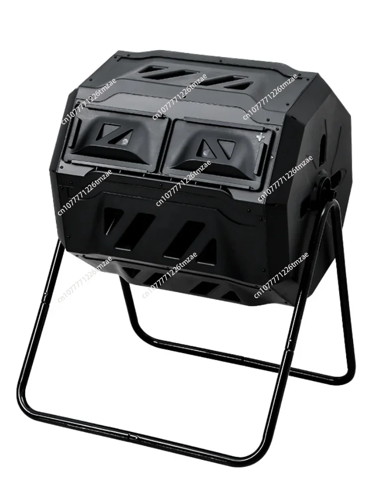 Outdoor drum compost bucket Large capacity aerobic compost bin Food waste Leaf fermentation bucket Gardening