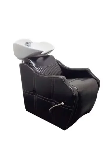 Shampoo Chairs Luxury Black Electric Rotating Hair Salon Washing Shampoo Chair Salon Sink Backwash Shampoo Units