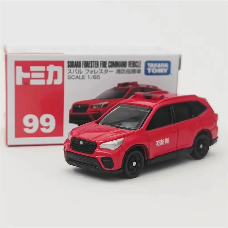 

TAKARA TOMY Tomica No 98 Subaru Fire Command Car Alloy Model in Red and White Box Exquisite Collectible Toy for Car Lovers