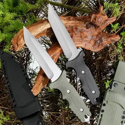 Outdoor Straight Knife, High Hardness and Sharp Outdoor Knife, Fishing and Camping Pocket Knife