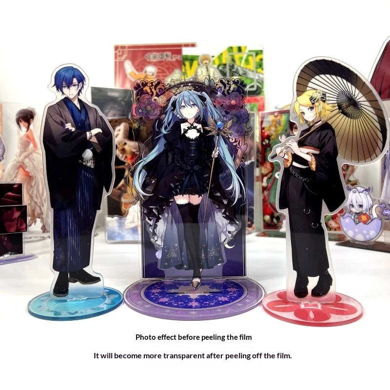 Vocaloid Future Miku Magic Family V ventana de Color para el hogar soporte de capa intermedia sin costuras de doble pie familia mágica V Vocaloid para el hogar