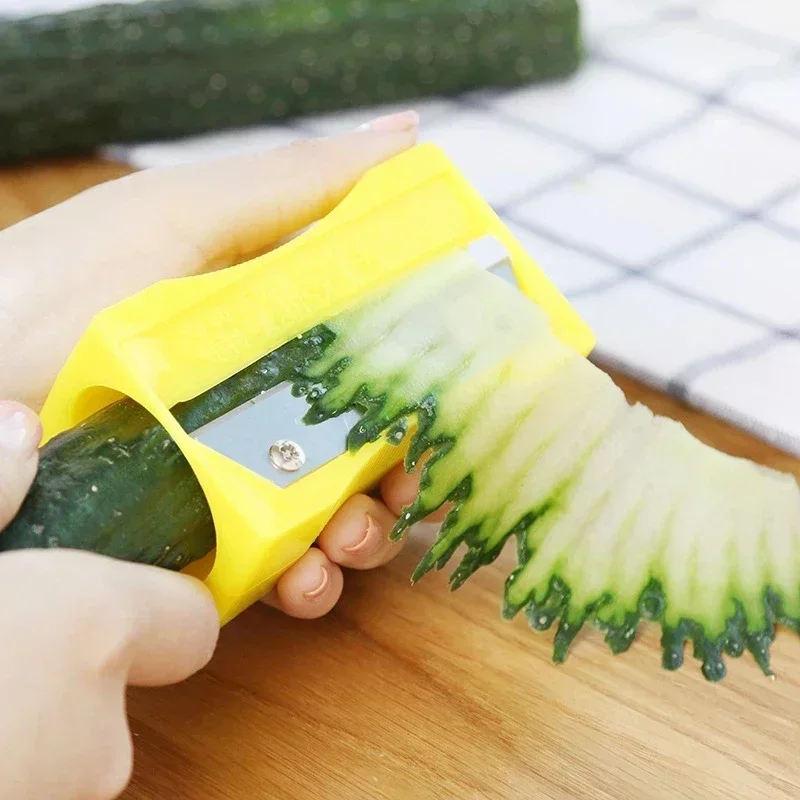 

Beauty Tools Let You Cut The Cucumber Beauty Beauty Cucumber Slicer Knife Sharpener Kitchen Accessories Peeler Fruit Curling