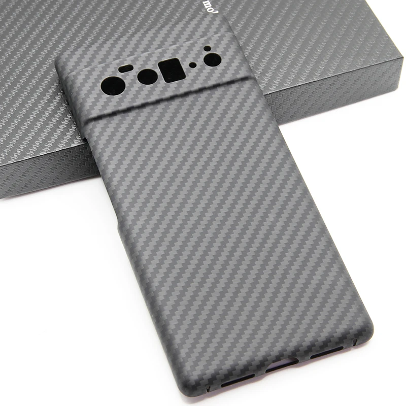 Aramid Fiber Case for Google Pixel 6 Pro Carbon Cover Super thin light Business 6 Crater / Full camera Covered Shell