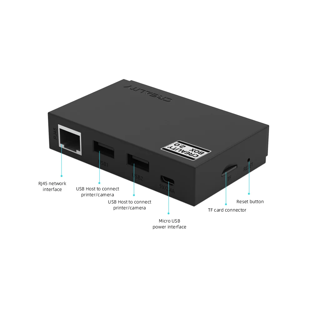 Creality-Caja Wifi 2,0 con tarjeta TF de 8G, dispositivo de impresión en la nube, BT 4,0, Bluetooth, pieza de impresora 3D