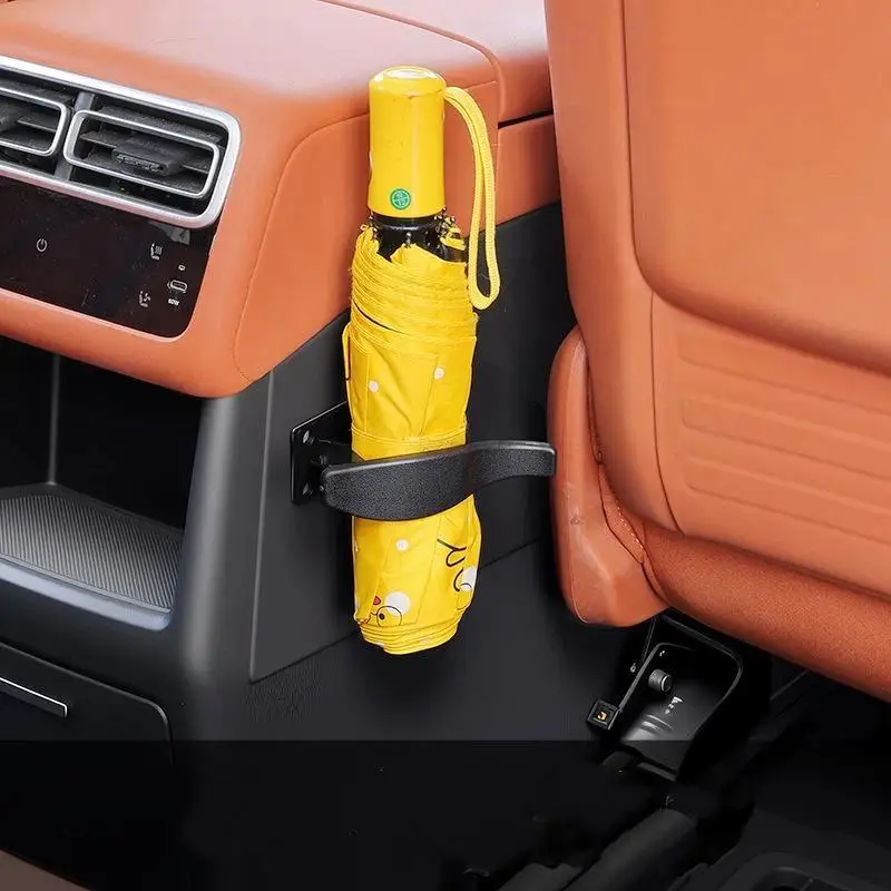 Car Umbrella Mount Holder 2Pcs Multifunctional Seat Back Hook Umbrella Storage Organizer for Daily Vehicle Use