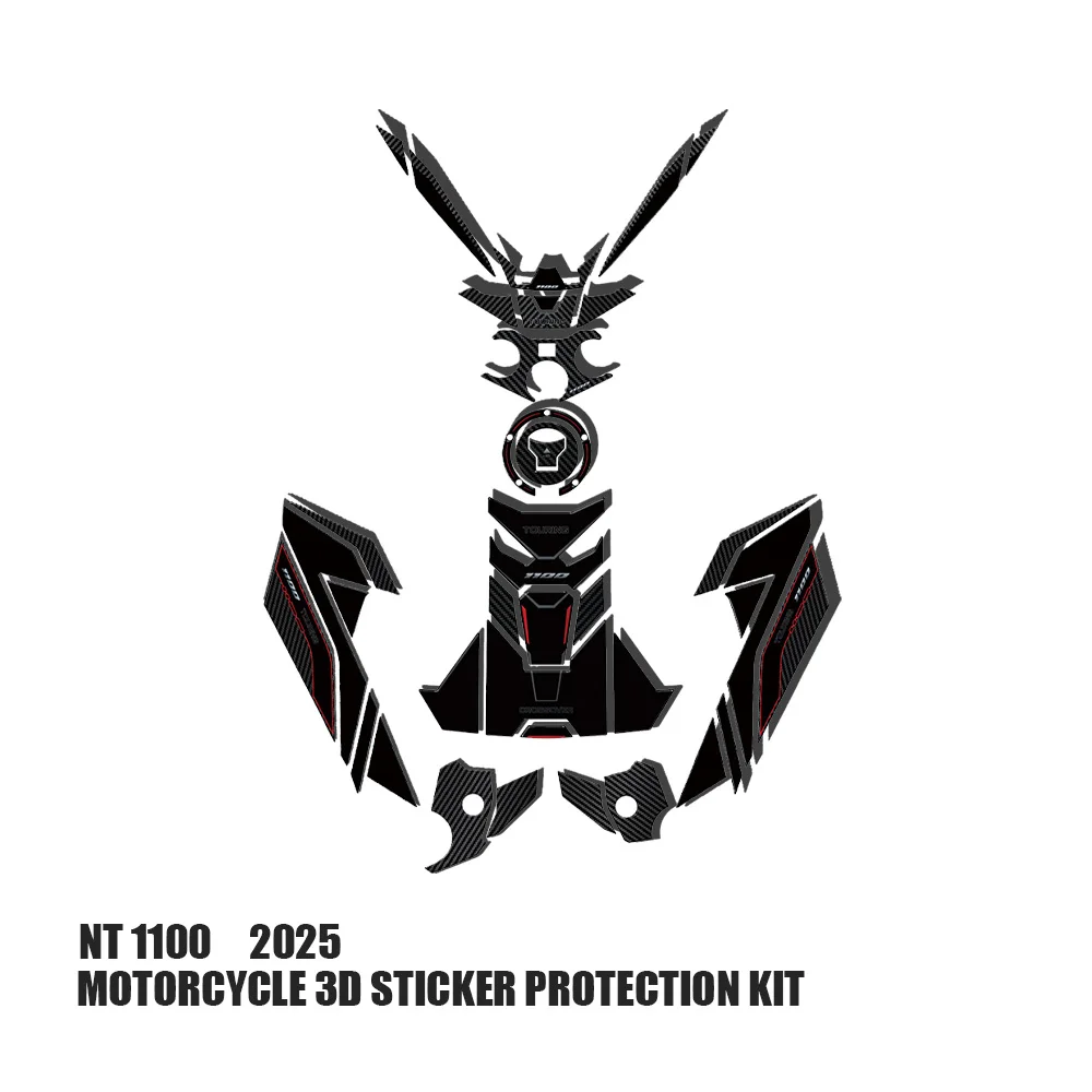 For NT1100 NT 1100 2025 Motorcycle Accessories Tank Pad Anti-Slip Protection Sticker 3D Gel Epoxy Resin Sticker Kit