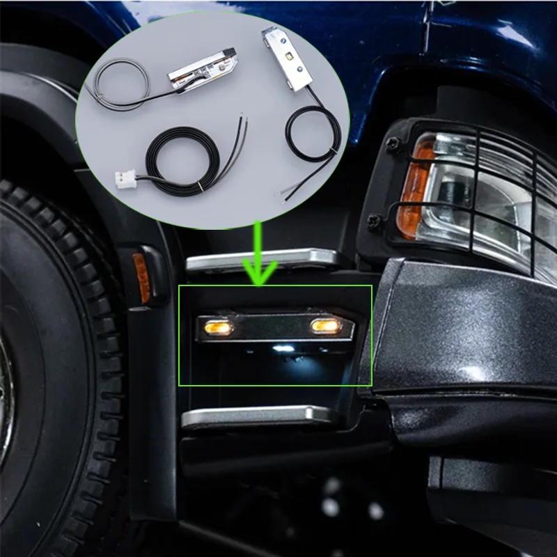 1:14 스케일 타미야 RC 트럭 SCANIA 770S 6x4 56368 56371 56379 자동차용 플라스틱 풋 페달 라이트