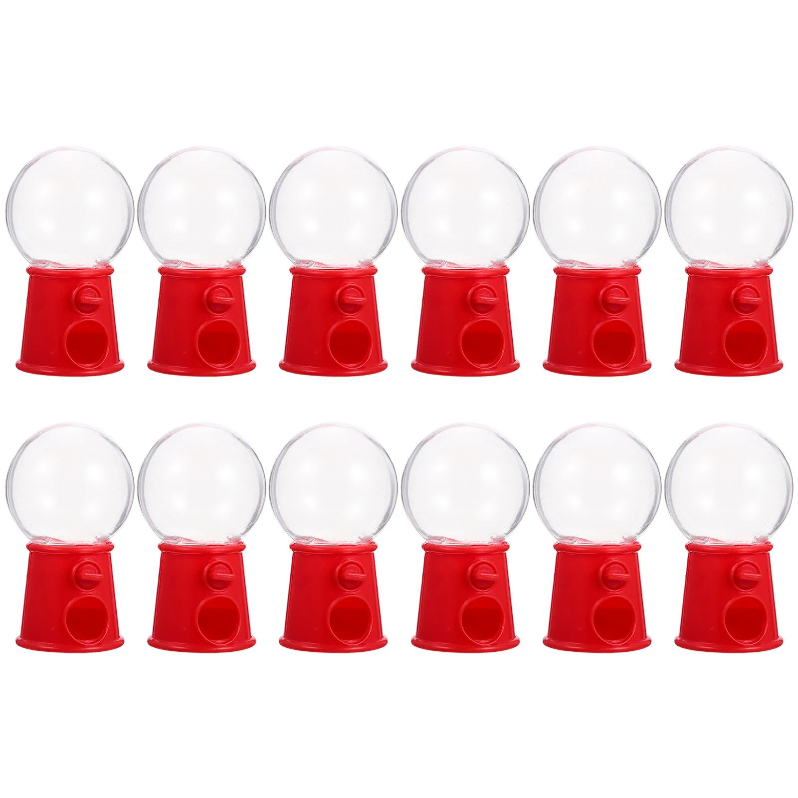 

12 Pcs Nut Candy Machine Child Wedding Decor Gumball Plastic Kid Mini Dispenser