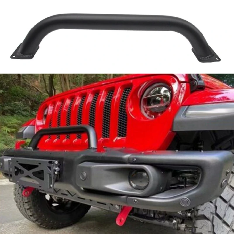 

1Pcs Iron Front U-Bumper Front Bumper Car Iron Front U-Bumper Fits For 10Th Anniversary Style Jeep Wrangler Jl