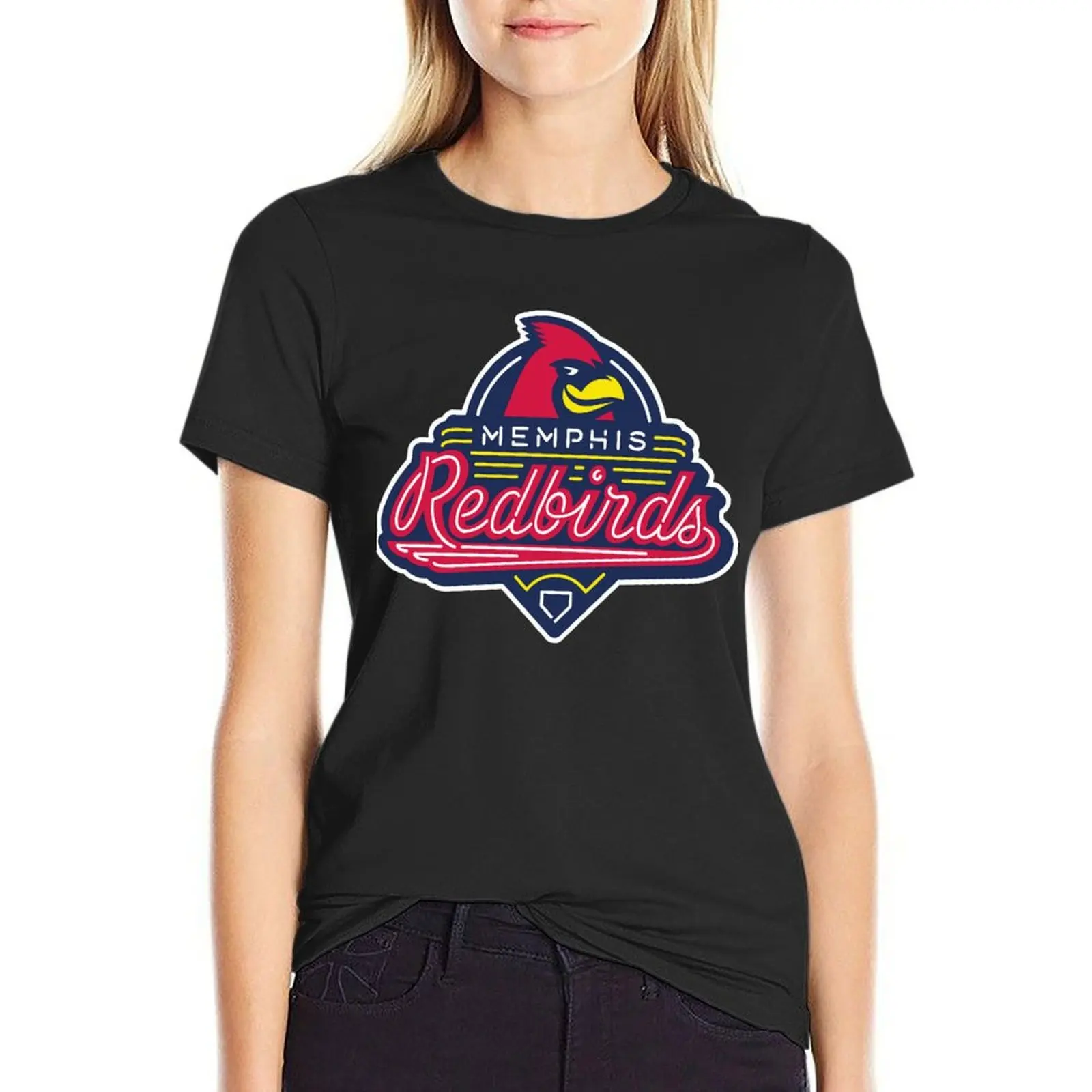 

The Redbirds (new),Sports T-Shirt graphics anime clothes plus size tops designer clothes Women luxury