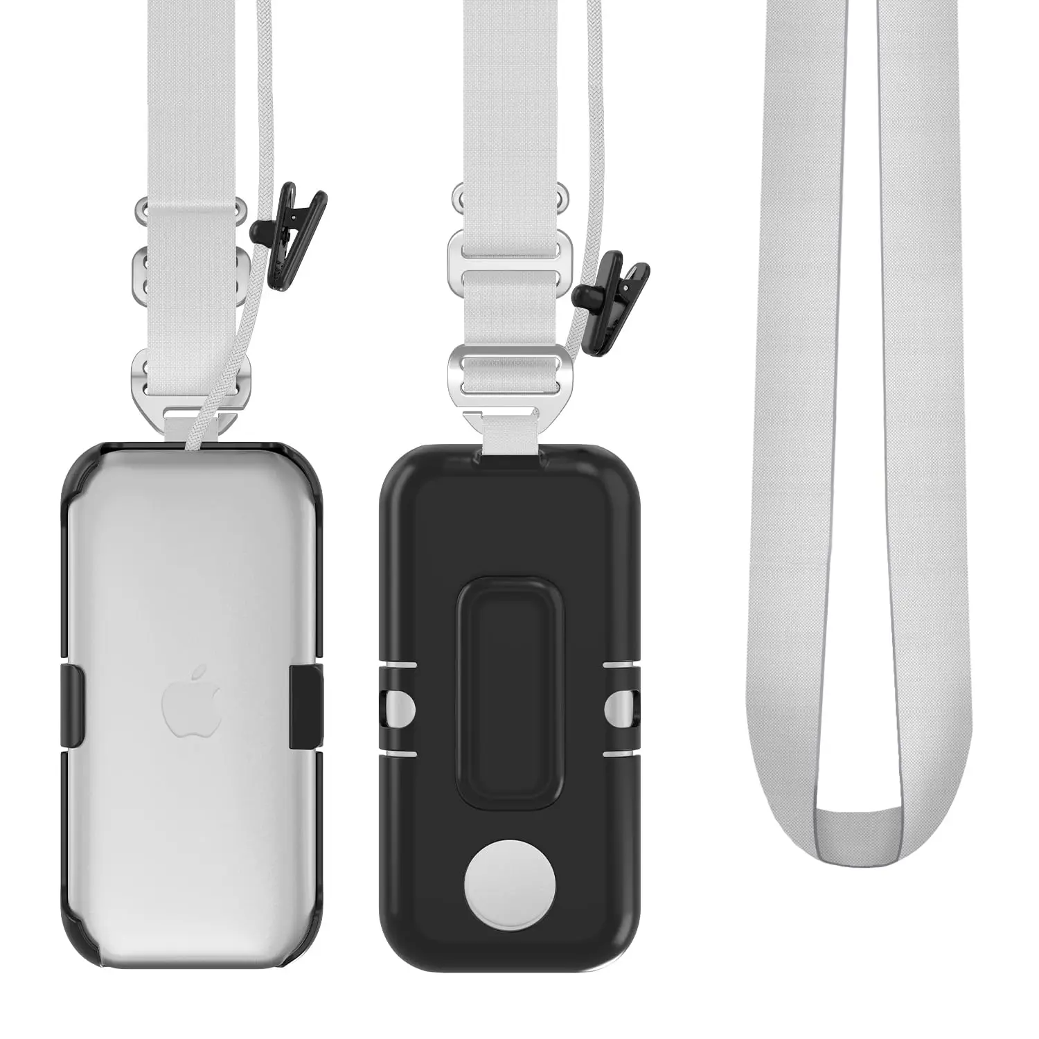 For Apple Vision Pro Battery Holder Portable Vision Pro Battery Case Accessories 360° Rotatable Belt Clip and Cross-Body Strap