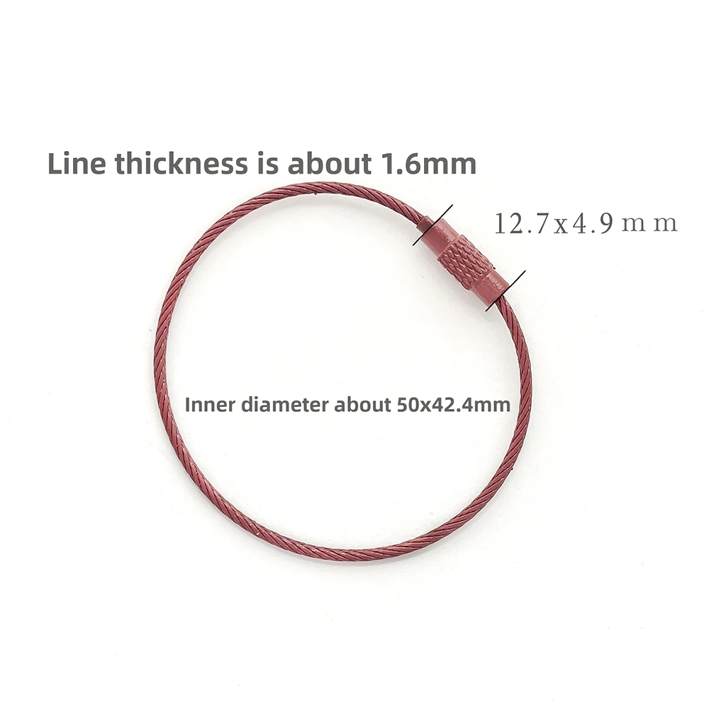 10 Pieces Painted Steel Wire Ring Buckle DIY Jewelry Making Necklace, Bracelet, Keychain, Luggage, Clothing Accessory Materials