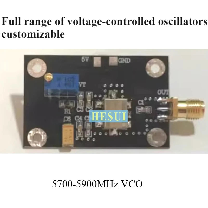 VCO voltage controlled oscillator 5.8G 5.7-5 GHz frequency adjustable point  source WiFi band