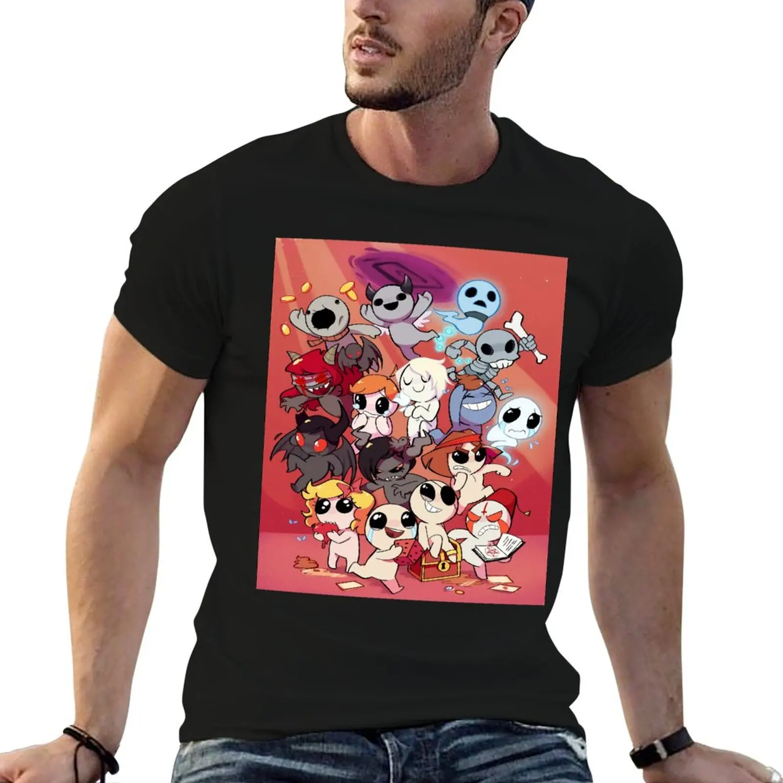 the binding of isaac T-Shirt graphic t shirt vintage tops t shirts for men graphic