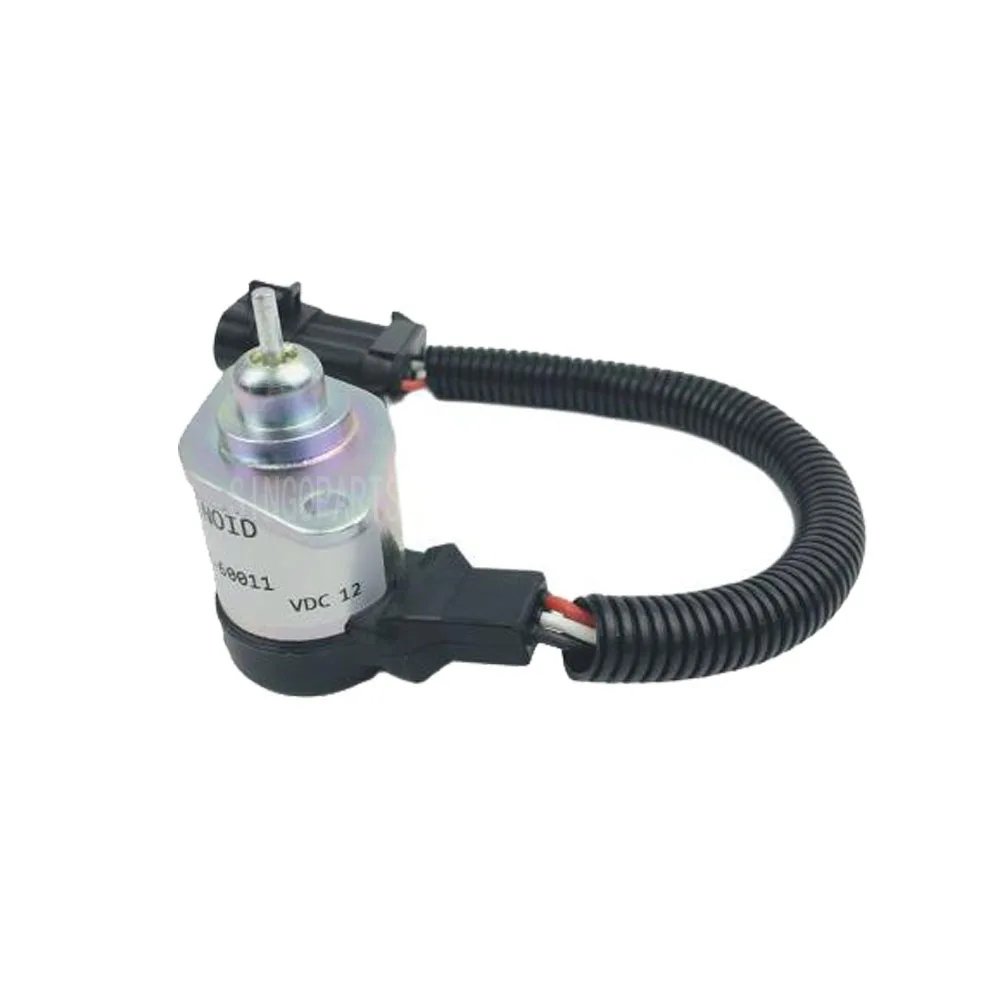 12V Fuel Shut Off Solenoid 1G577-60010 1G577-60012 1503ES-12A5UC9S Fits Syncro-Start Kubota Engine V3300DIT V3800T