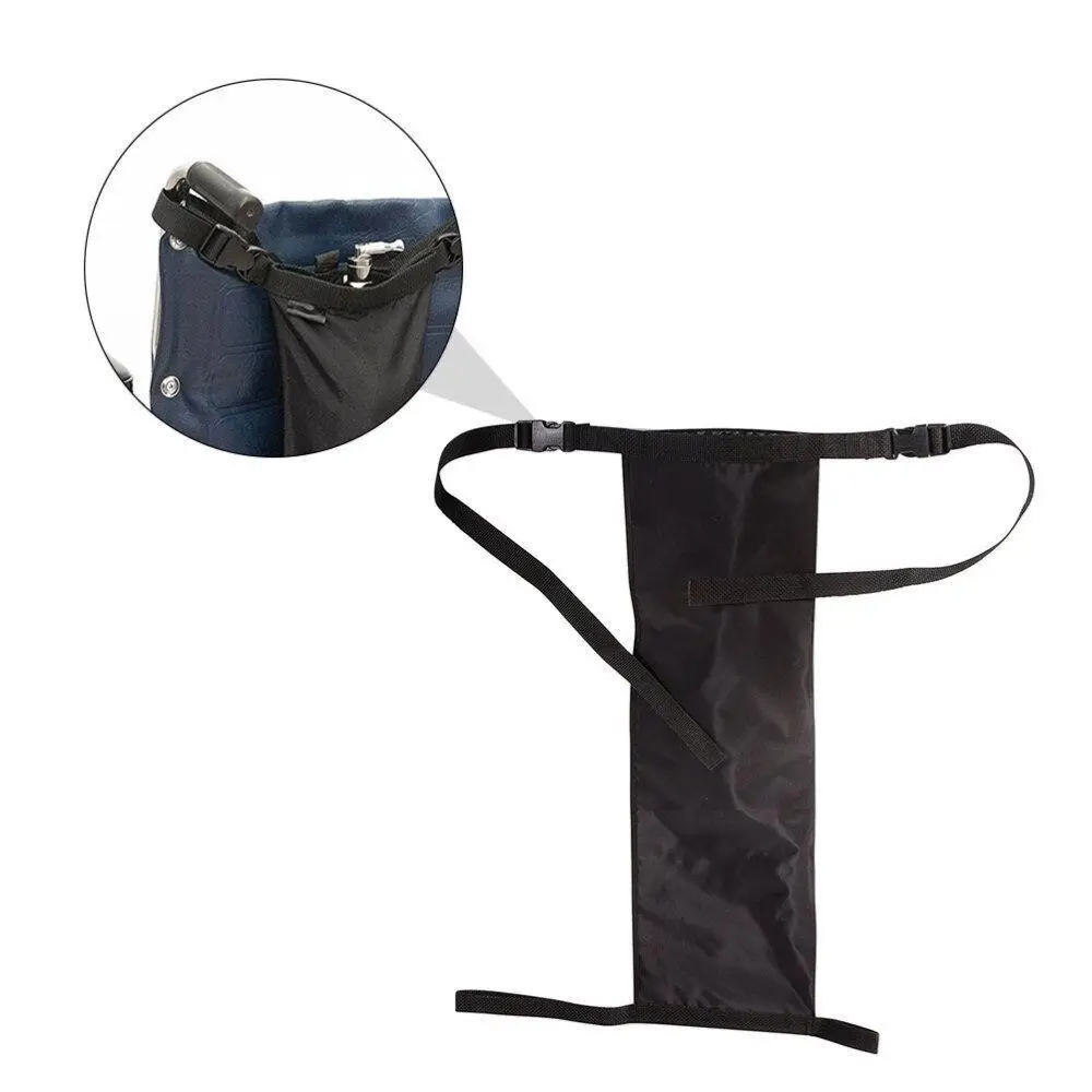 High Quality Black Storage Bag 600D Oxford Cloth Buggy Fabric Holder Oxygen Cylinder Pannier Bag Wheelchair