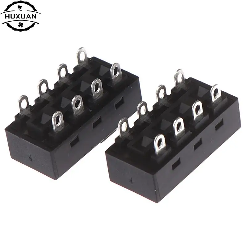 2 Pcs/lot Black 12A 250V 3 Position 8 Pin Toggle Slide Switches LQ-103H Hair Dryer Switches