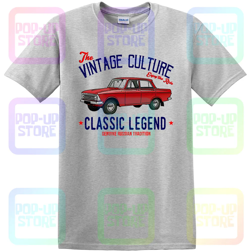 VINTAGE RUSSIAN CAR MOSKVICH 412 INSPIRED - NEW COTTON T-SHIRT