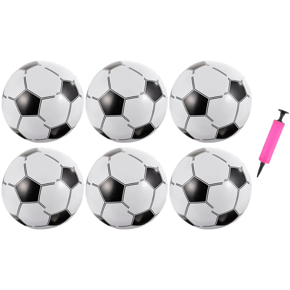 1-セットインフレータブルビーチサッカーボール軽量-pvc-屋外屋内プールフローティングスポーツボール夏のパーティースポーツボール用