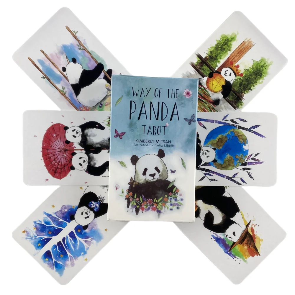 Way Of The Panda Tarot Cards Deck 78 Pcs Fortune-telling Prophecy Oracle Cards