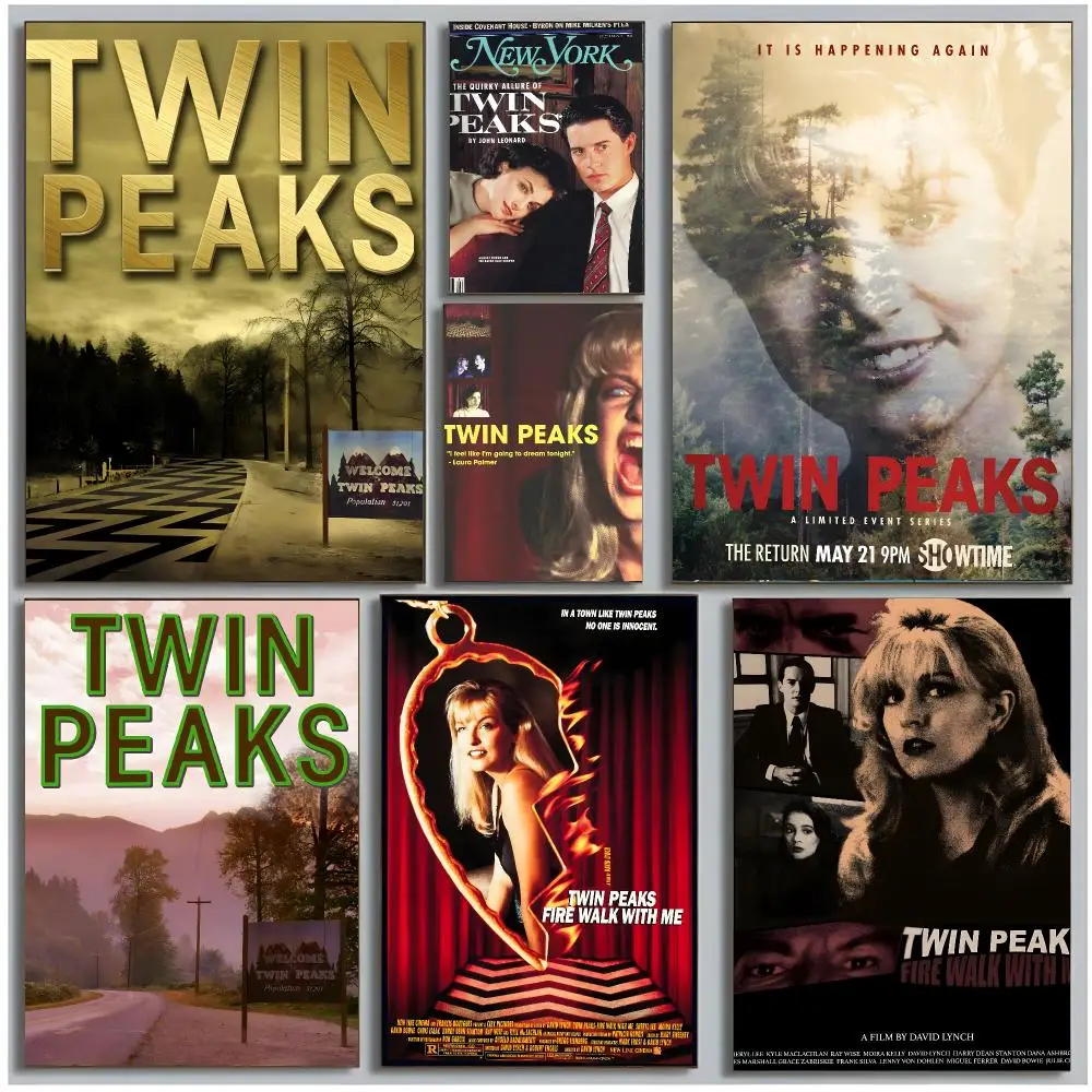 Mystery-Suspense-Serie T-Twin Peaks Poster Moderne Wandkunst Schlafzimmer Wohnzimmer Druck Ungerahmt