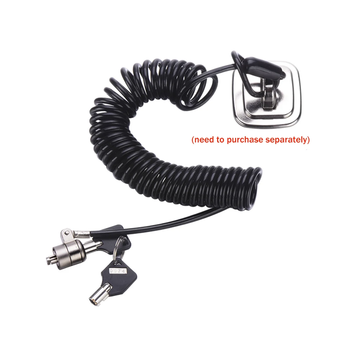 قفل الكمبيوتر المحمول قفل الكمبيوتر المحمول مكافحة سرقة قفل عالمي قابل للسحب الربيع حبل الصلب كابل مفتاح قفل الكمبيوتر