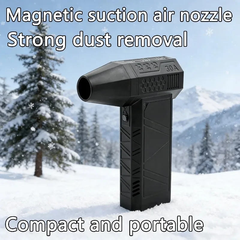 Handheld Electric Air Duster Brushless Motor 130000 RPM Violent Blower Mini Turbo Jet Fan Wind Speed 52m/s Car Keyboard Cleaning