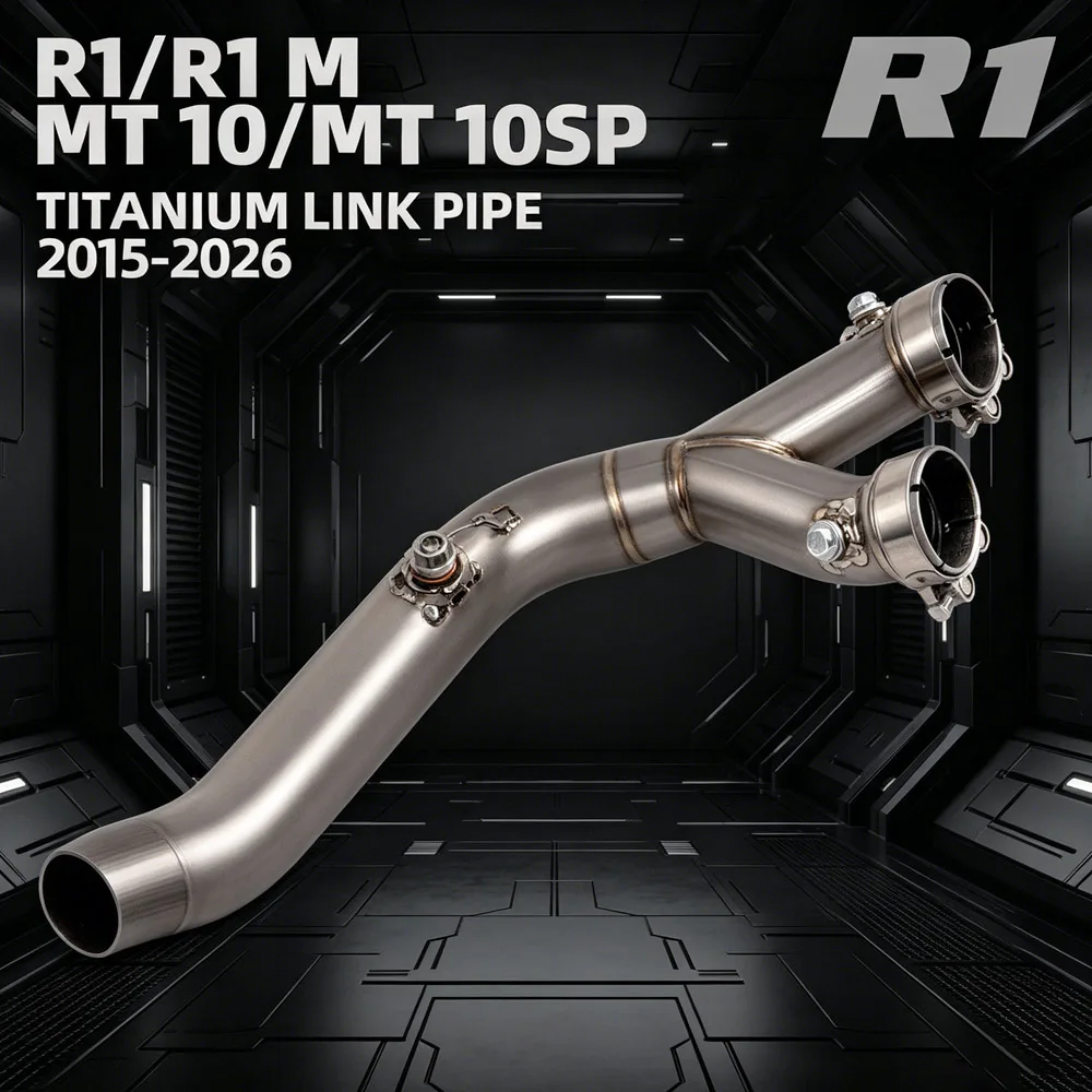 

R1M Escape Tube For Yamaha R1 R1M MT10 MT10SP 2015-2026 Motorcycle Exhaust Adapter 53MM Racing Line Compatible Original Muffler