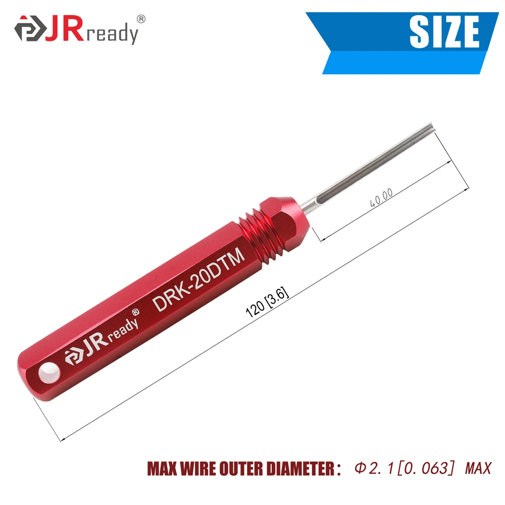 JRready Deutsch Terminal Removal Tool DRK-20DTM,Connector Release Tool for Deutsch Solid Contacts Size 20