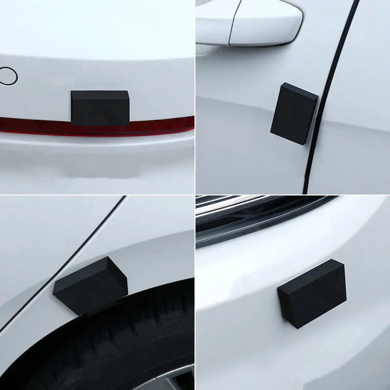 

5PCS Car Door Bumper Edge Guard Protector Square EVA Foam Block Anti-scratch Anti-collision Decorative Protection Sticker Strip