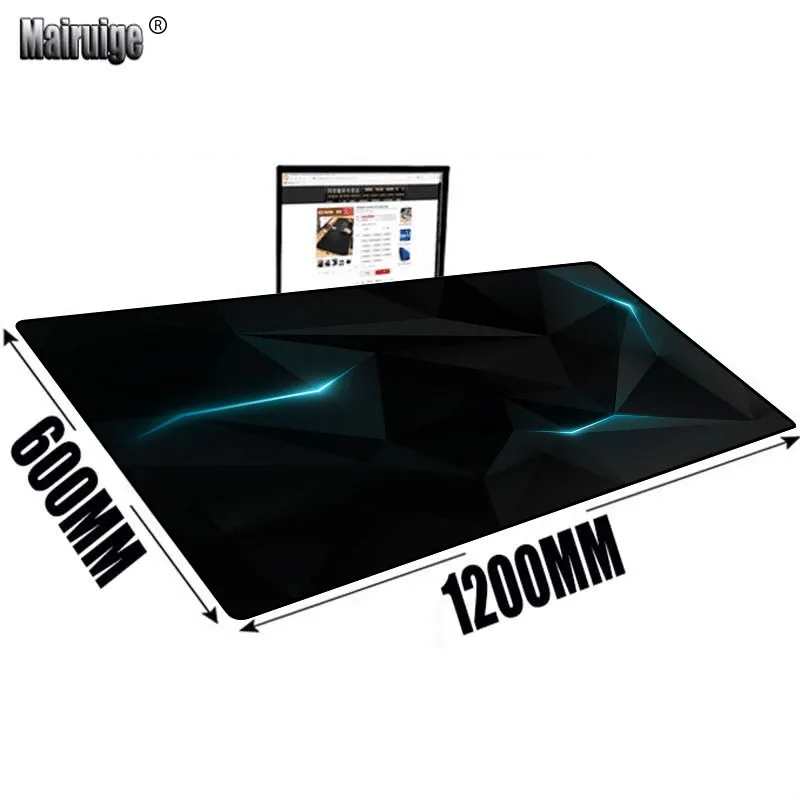 

Cool Geometry Mouse Pad Extended Pad 100X50CM Anti-slip Computer Mat Gemer Desk Mat Keyboard Mouse Mat Office Accessory Desk Pad