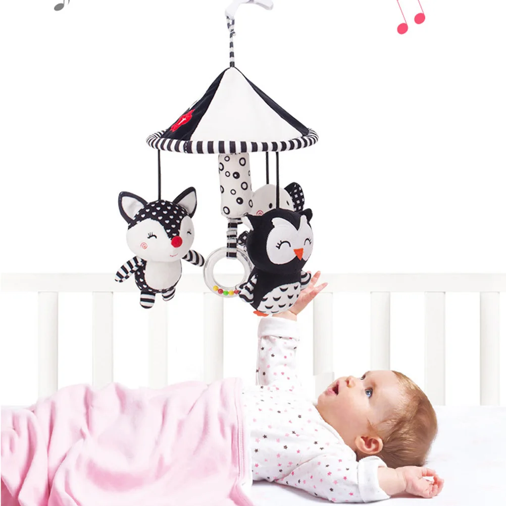 Baby Babybedje Hangende Olifant Rammelaar Wieg Hanger Rustgevende Educatieve Motorische Vaardigheden Ontwikkeling Comfort Hangende Rammelaar