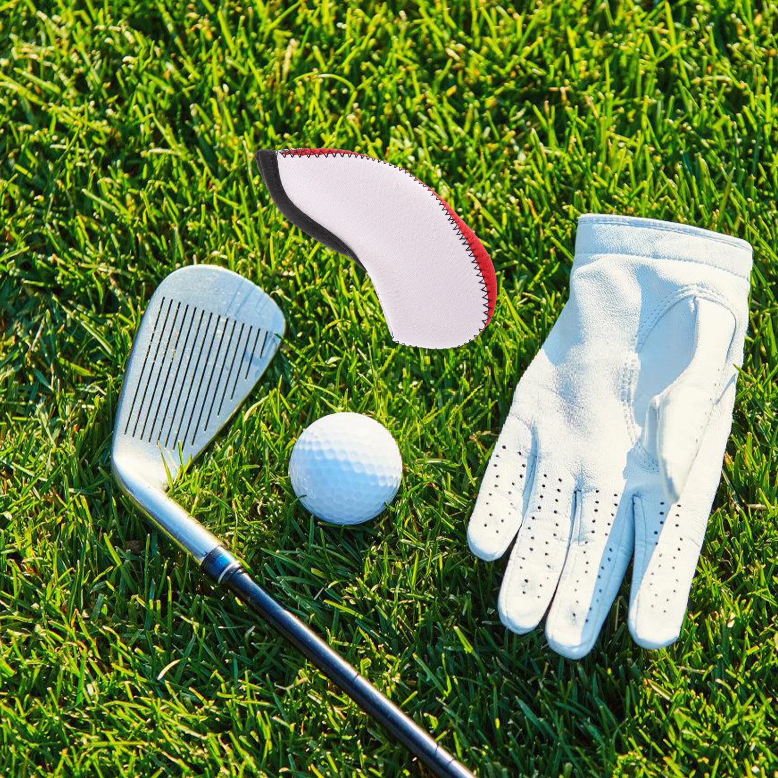 10 قطعة أغطية رأس نادي الغولف أغطية الحديد النيوبرين حماية مقاومة للماء لسائقي مكاوي الغولف غطاء مضرب الغولف