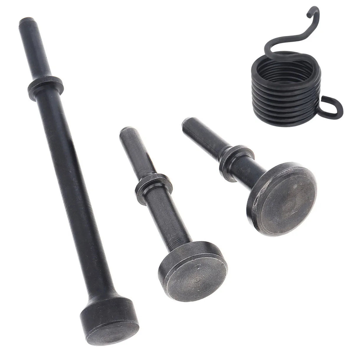 4pcs Pneumatic Air Hammer Bits Kit Solid Hard 45 # Steel Air Chisel Bits Bits Pneumatic Impact Head Set for Rust Removal
