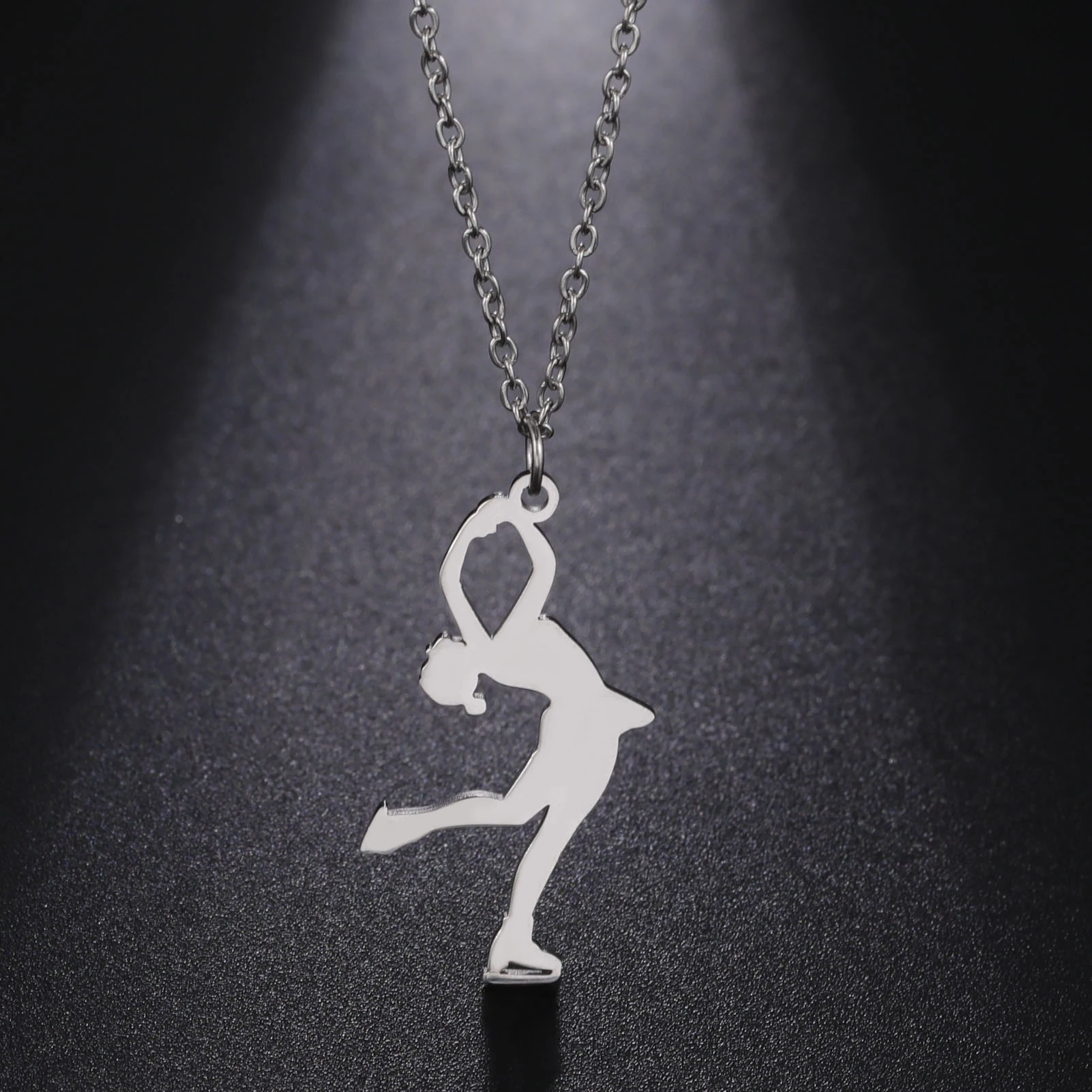 COOLTIME Halskette mit Anhänger für rhythmische Gymnastik, Edelstahl, Trend-Turnerin, Sport-Tänzerin-Halskette, Schmuck, Geschenk für Frauen – Detail 10