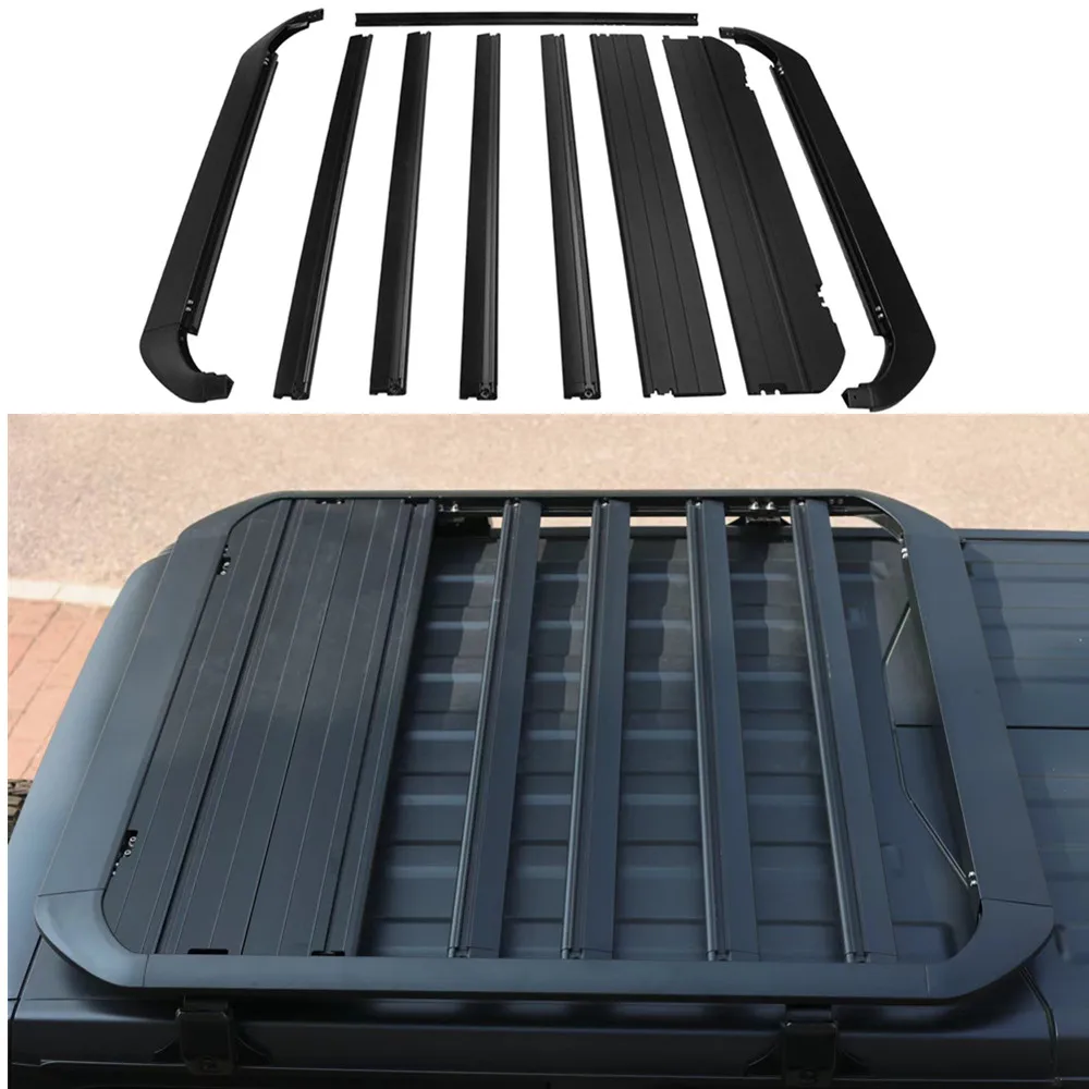 Aluminum Alloy Roof Rack Top Luggage Carrier For Jeep Wrangler JK 2007-2017 JL 2018+ JL1270