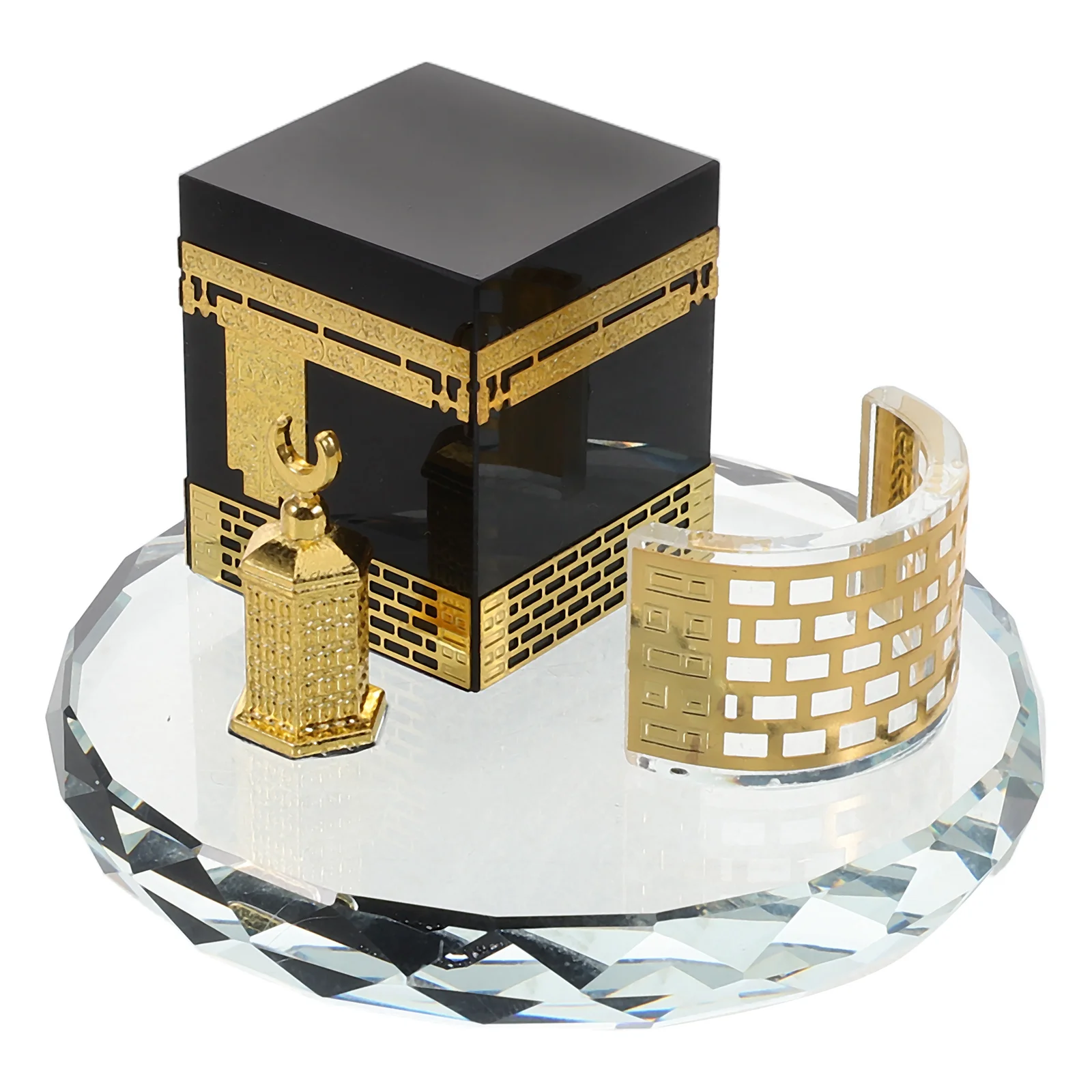 

Ornaments Home Handicraft Decor Muslim Style Islamic Crystal Model Architecture Table