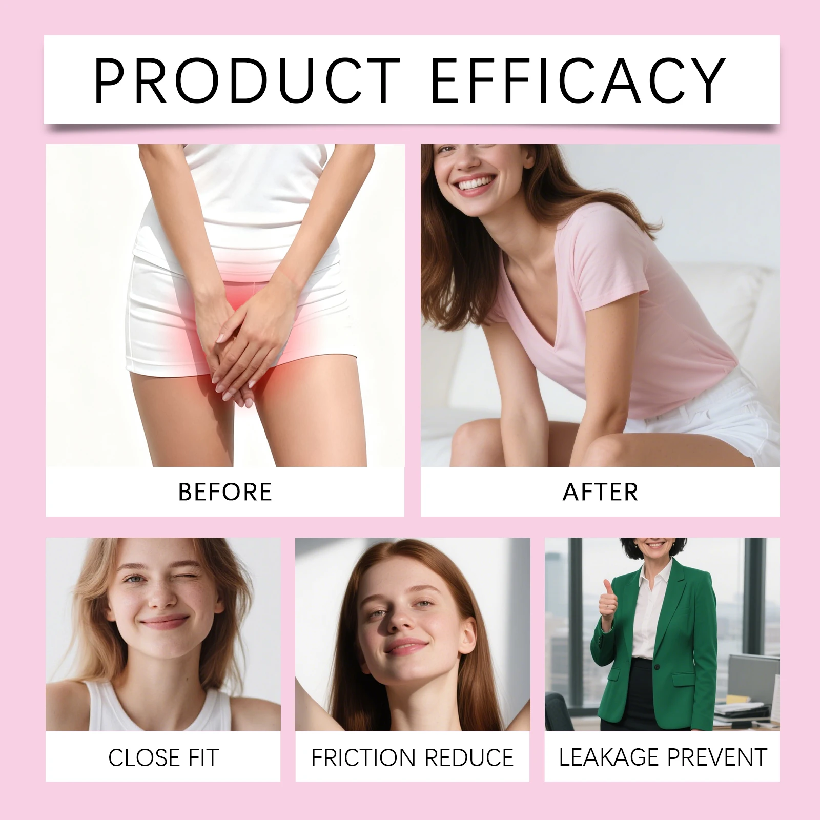 Women Gentle Care Panty Liners With Angelica Root & Calendula Extract, Soft Breathable Thin Daily Sanitary Pads for Ladies Daily