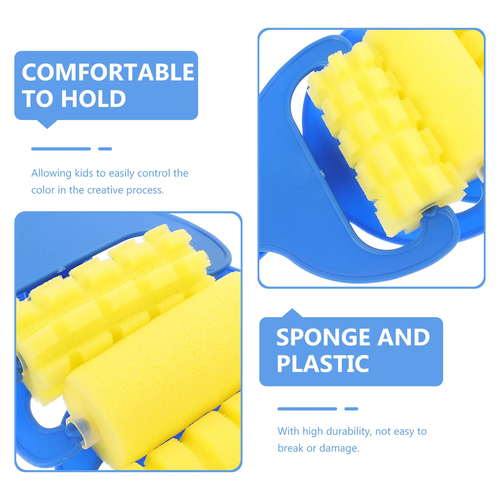 

12pcs Graffiti Sponge Brush for Kids Paint Sponges Creative Roller Brushes Watercolor Oil Acrylic Art Tools Child Friendly
