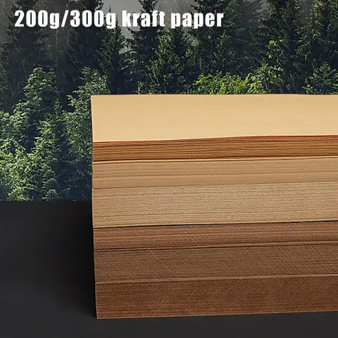 20 pieces of kraft paper, A4 cardboard, hard cardboard, A3 kraft cardboard, 4k8k thick hard cardboard, hand drawn, handmade