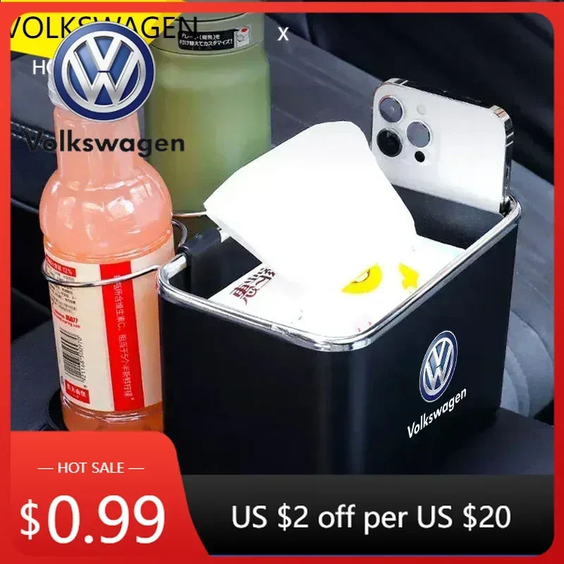 

Для VOLKSWAGEN VW 2025: Автомобильный органайзер для салфеток, многофункциональная подставка для стаканов для VW POLO, Volkswagen VW Scirocco, Jetta.