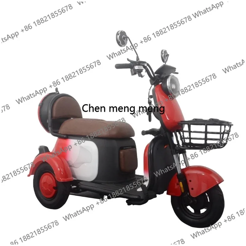 DD  High Quality 500W Electric Tricycles Motorized Tricycles Trike Three Wheel Electric Adult Tricycle