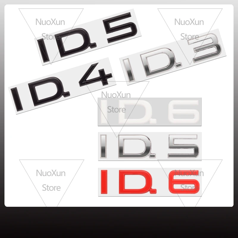 1 قطعة ل ID.3 ID.4 ID.5 ID.6 GTX ID سلسلة EV حروف ملصق سيارة شارة شعار ثلاثية الأبعاد صندوق معدني شعار اكسسوارات الديكور #3