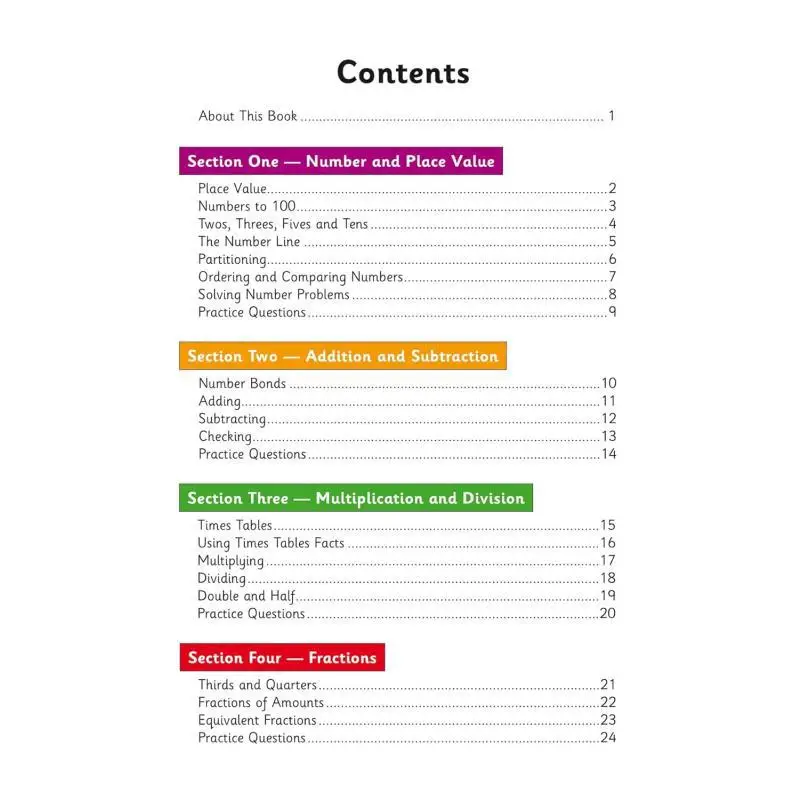 جديد KS1 الرياضيات السنة 2 كتاب الدراسة المستهدف CGP كتب التنسيق الجماعي المنشورات 9781789089196 كتاب