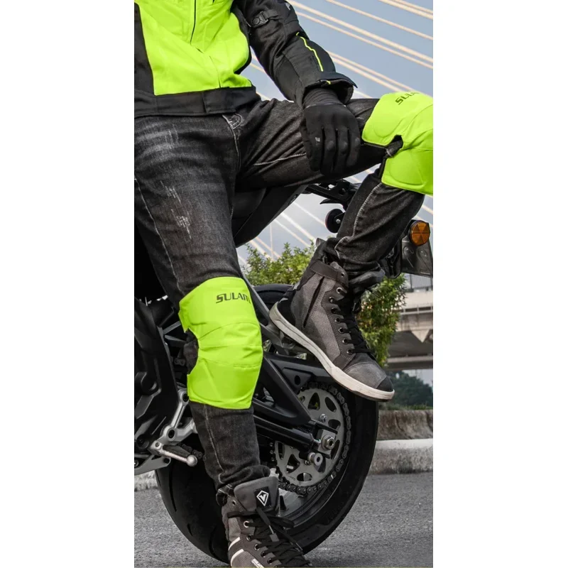 Four Seasons Motorcycle Kneepad Protection Motorbiker Offroad Gear Essentials Windproof Items for Electric Bicycle Men Leg Pad