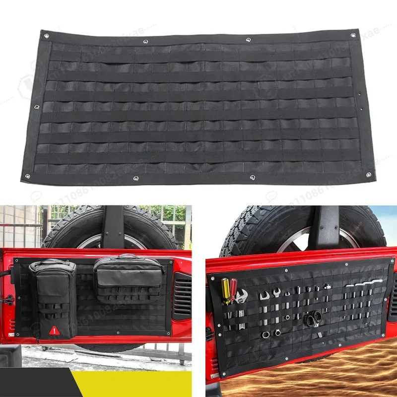 Tailgate Storage Bag Rear Door Cargo Organizer Tailgate Molle Panel Tailgate Molle Panel Rear Door Cargo Organize Bag