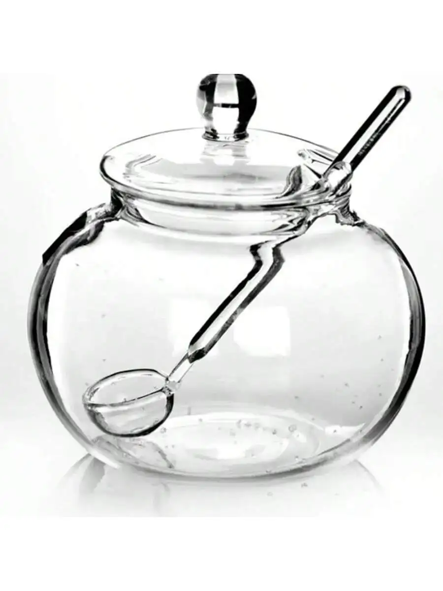 Transparent 250ml Glass Jar Candy Spice Household Chicken Cooking Sugar Bowl   Organization Sugar Pot