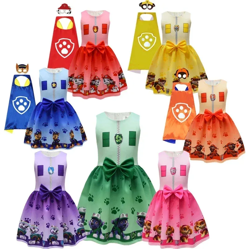 

Kids Dresses for Girls P-PatrolING Dog Halloween Cosplay Costumes Skye Dog Children Carnival Party Role Play Clothes for Girl72b