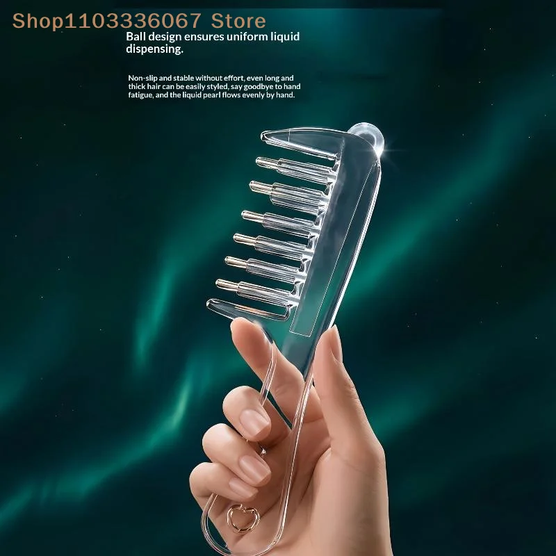 【HB】1 Set Anti-Frizz Scalp Nourish Hair Firming Applicator Multi-Function Mini Portable Head Applicator Hair Care Anti-Static