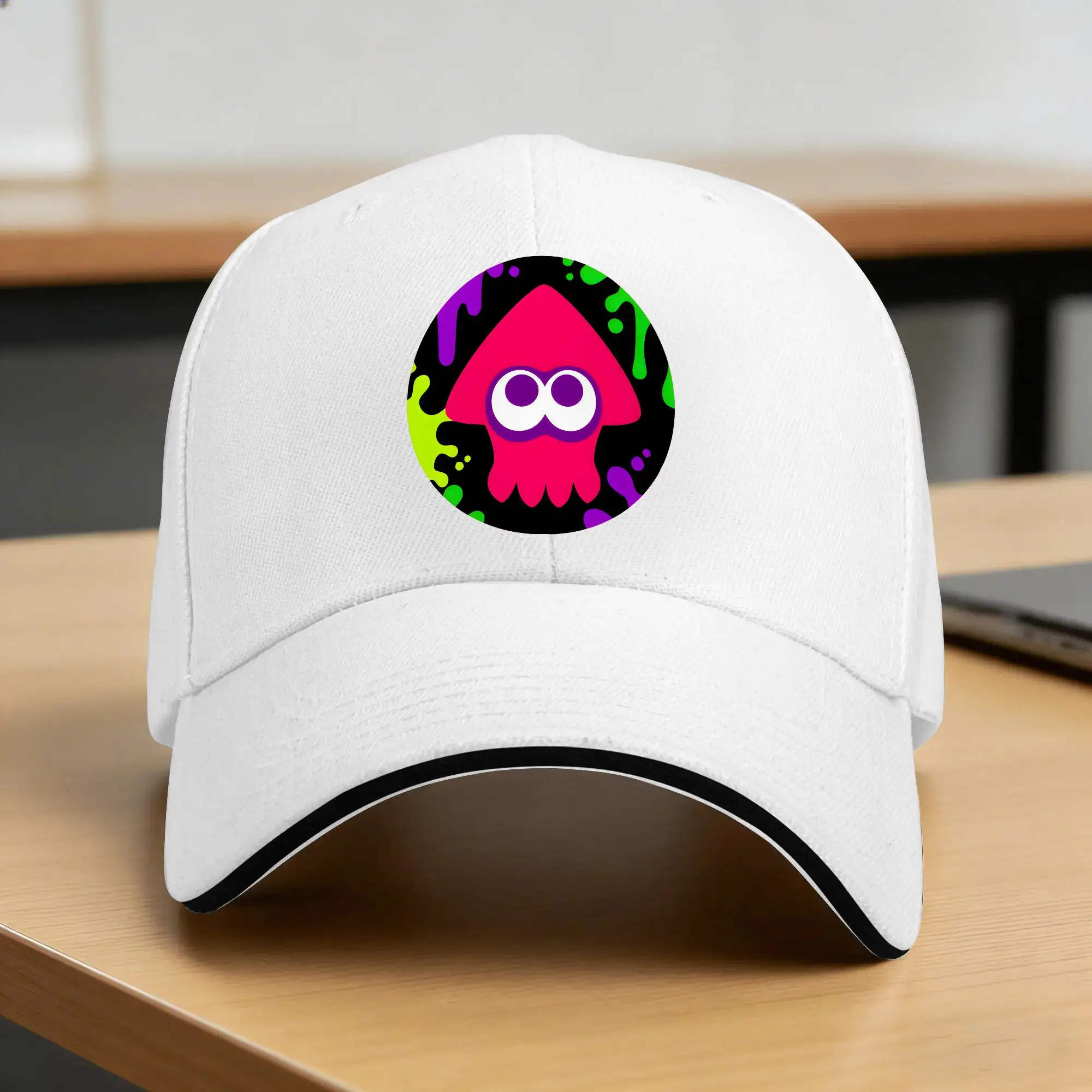 Gorra de béisbol casual Splatoon con botón, gorra de camionero transpirable de verano, gorra snapback para tenis y skate, gorras de béisbol divertidas para hombres y mujeres